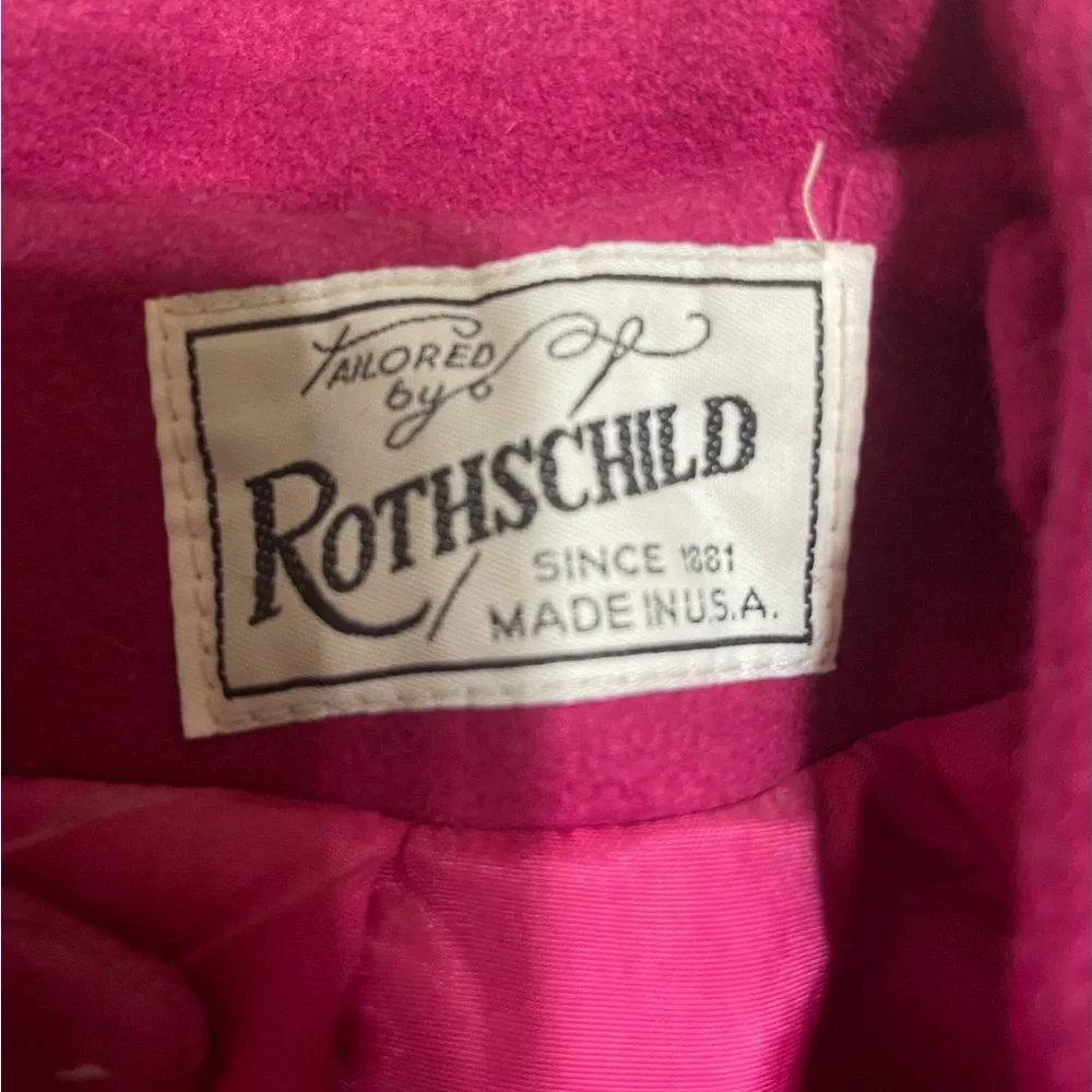 Rothschild Girl’s Winter Fuchsia Coat - Picture 3 of 7